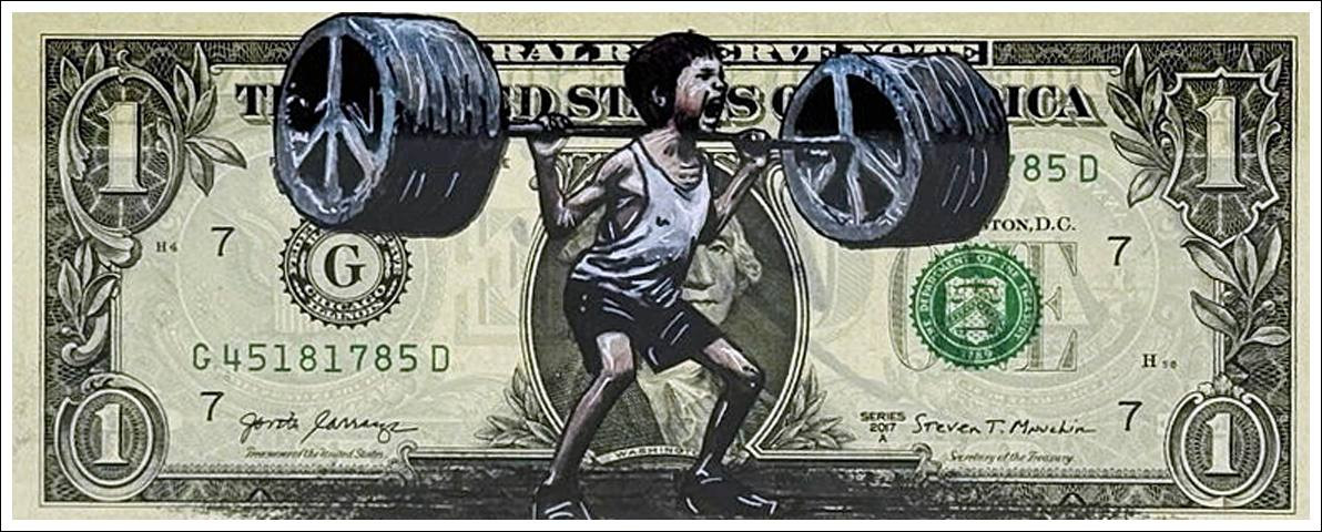 Pazblandina – Peso de la Paz (2025), dibujo único