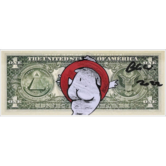 Acheter Dessin original sur Dollar $ PAZBLANDINA - Ghostbuster