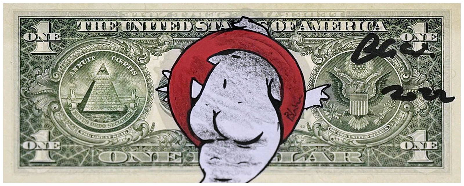 Acheter Dessin original sur Dollar $ PAZBLANDINA - Ghostbuster