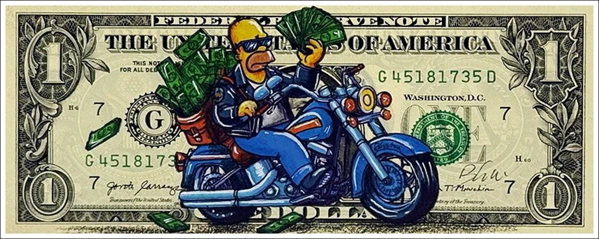 Pazblandina – Homer Simpson (2025), dessin unique