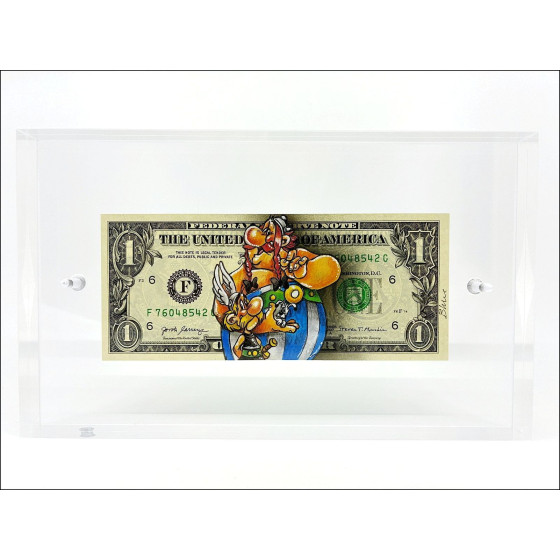 Asterix & Obelix op Dollar - Pazblandina originele tekening