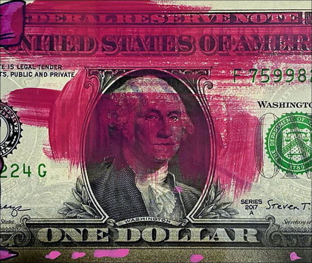 Pacifica, Rocky, disegno originale su dollaro americano