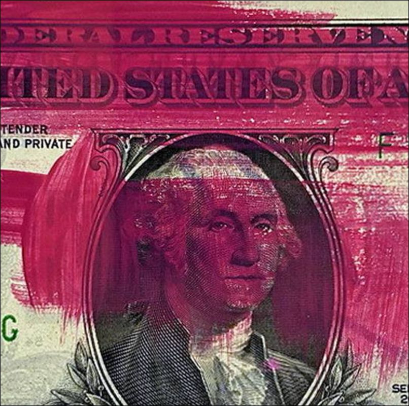 Pacifica, Rocky, disegno originale su dollaro americano