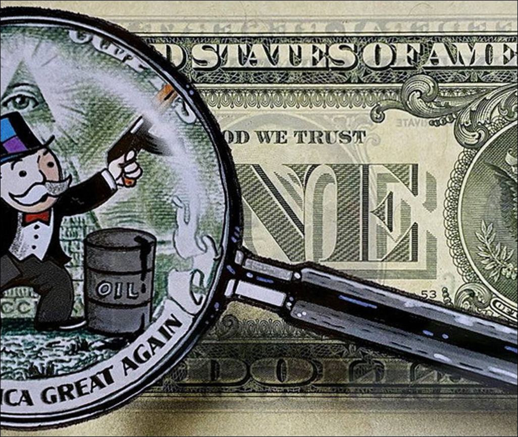 Pazblandina, Rocky, original drawing on US dollar
