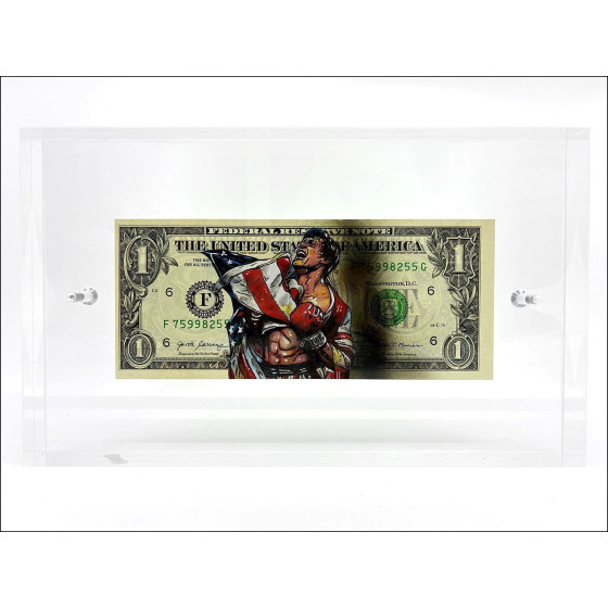 Pazblandina, Rocky, Originalzeichnung auf dem US-Dollar.