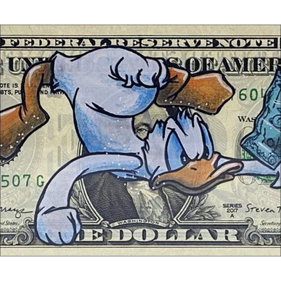 Pazblandina - Dibujo Donald Nirvana por dólar