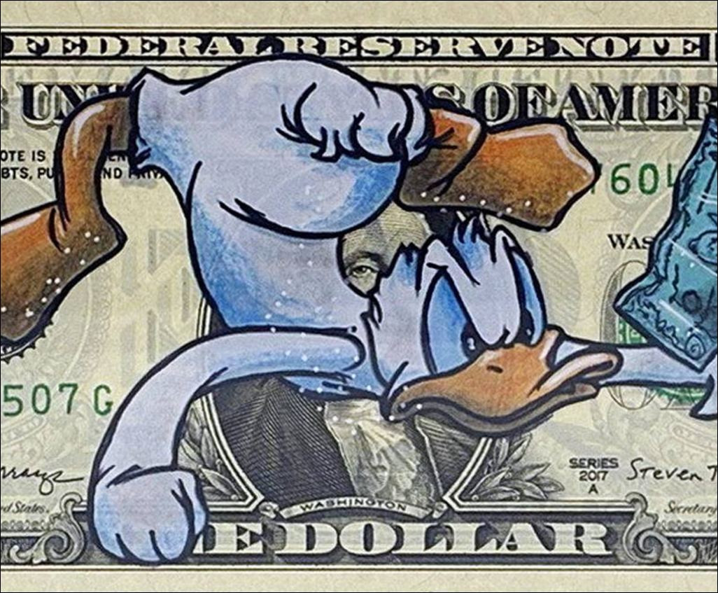 Pazblandina - Dibujo Donald Nirvana por dólar