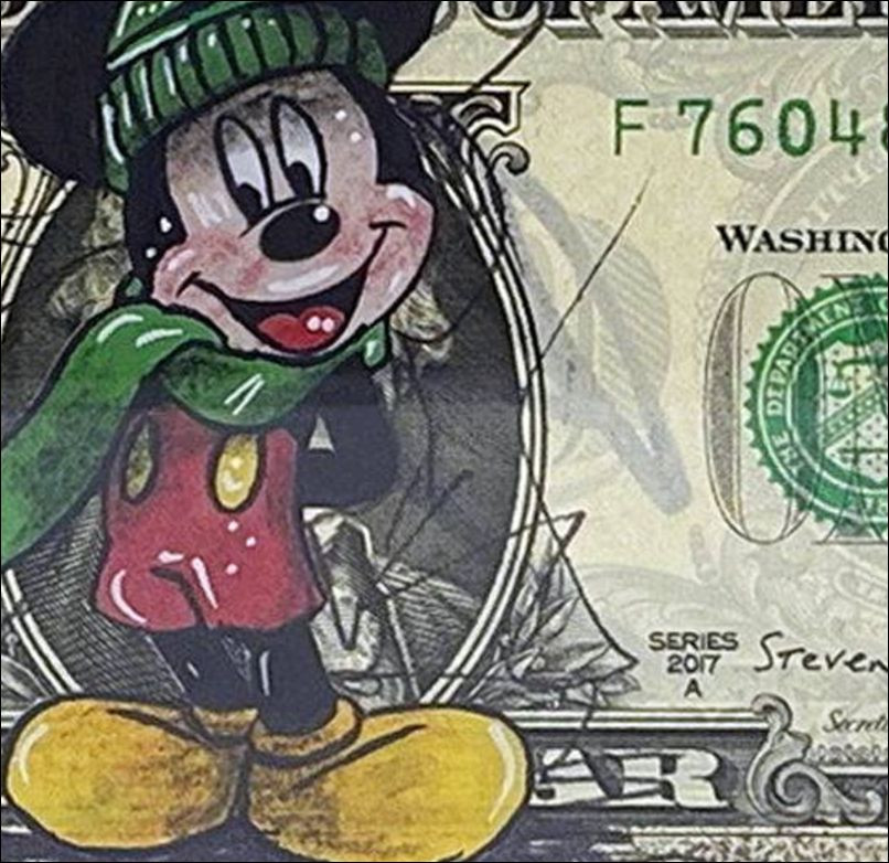 Pazblandina - Mickey Dibujando en invierno por dólar