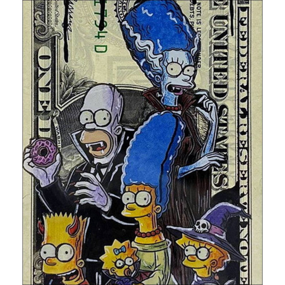 Pazblandina - Zeichnung Simpson Halloween, circa 2025