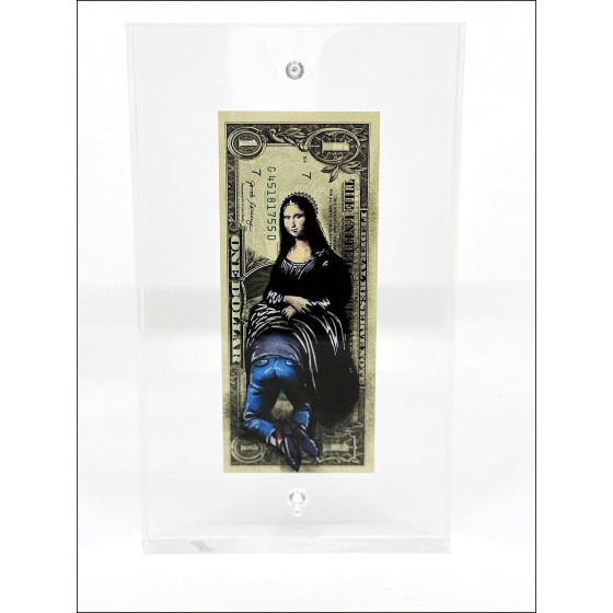 PAZBLANDINA: Banksy Mona Lisa, Original drawing, 2025