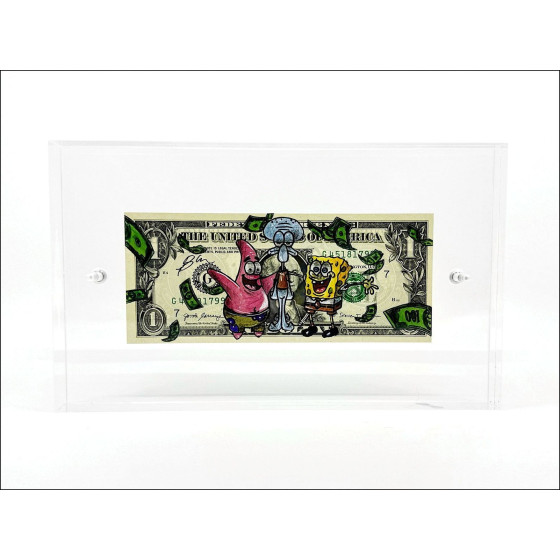 PAZBLANDINA - Spugna Bob sul dollaro americano | Galleria 125