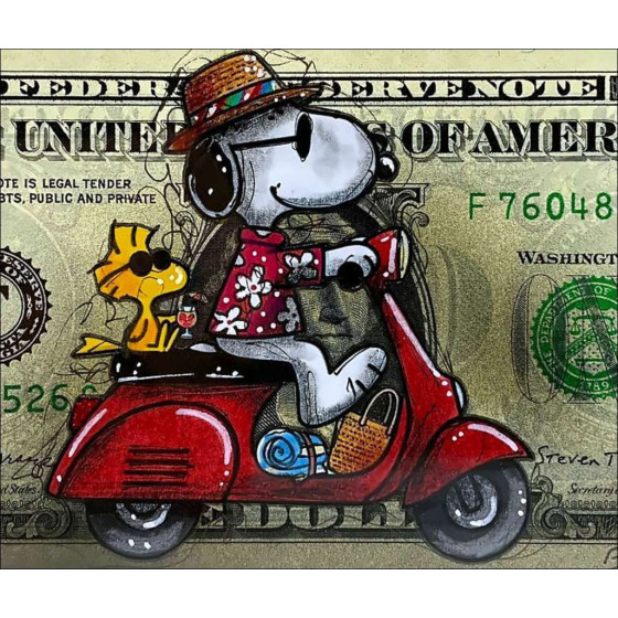 PAZBLANDINA - Snoopy auf amerikanischem Dollar | Galerie 125
