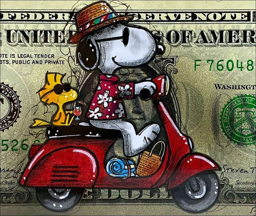 PAZBLANDINA - Snoopy on American Dollar | Galerij 125