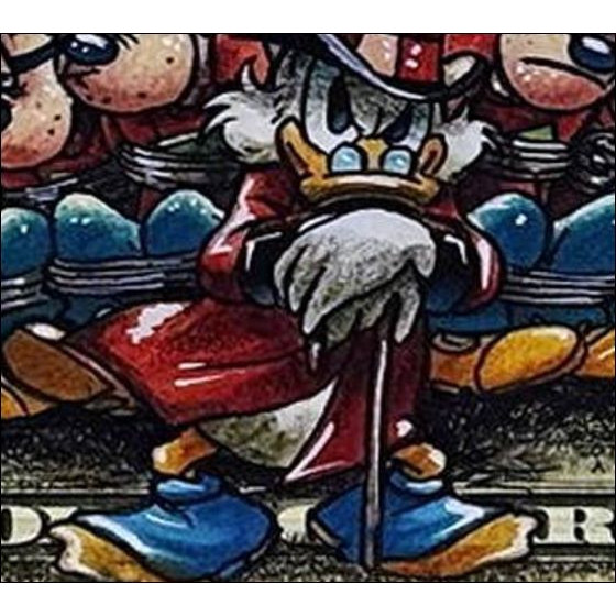 PAZBLANDINA - Picsou und die welkige auf dem amerikanischen Dollar