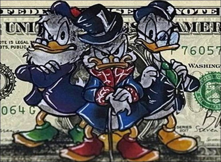 Pazblandina – Duck$quad (2025), drawing on dollar
