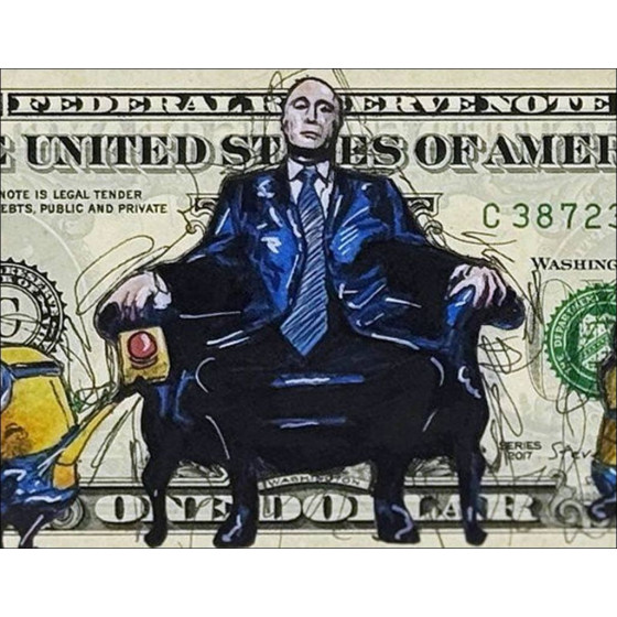 The Minions and the Bomb PAZBLANDINA Original drawing on Dollar