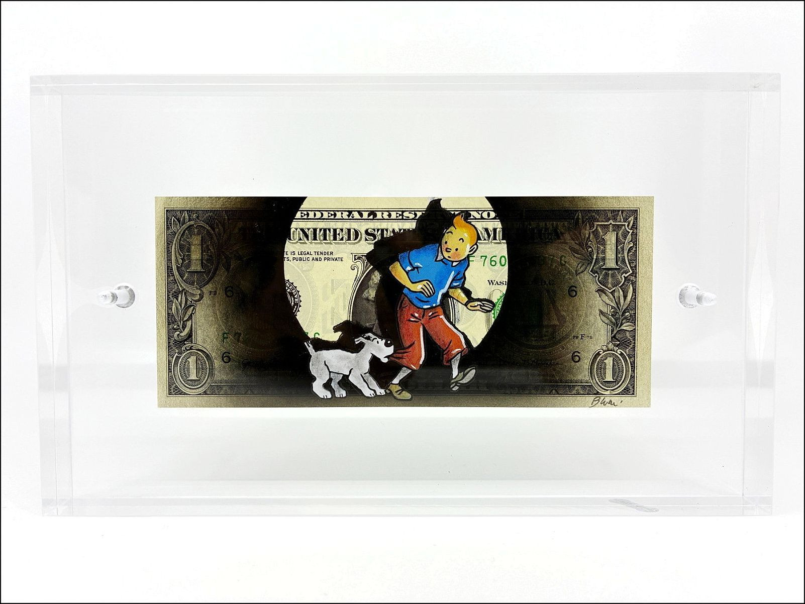 Pazblandina - Tim und Struppi, Originalwerk auf Dollar