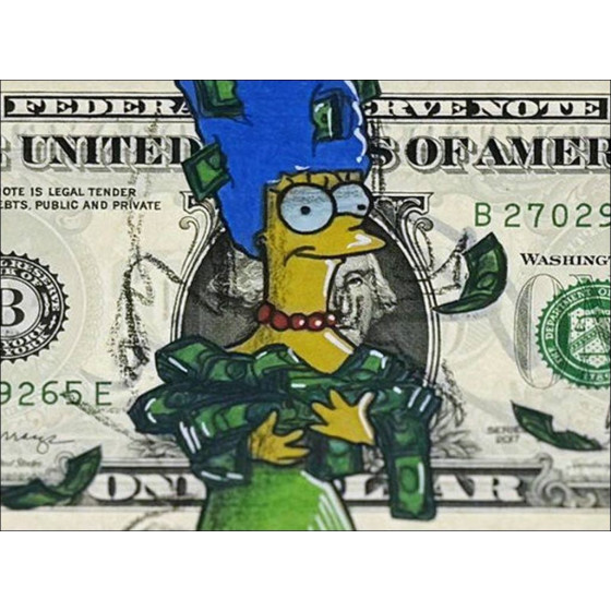 Acquista un disegno originale su dollaro $ PAZBLANDINA - Margine Simpson