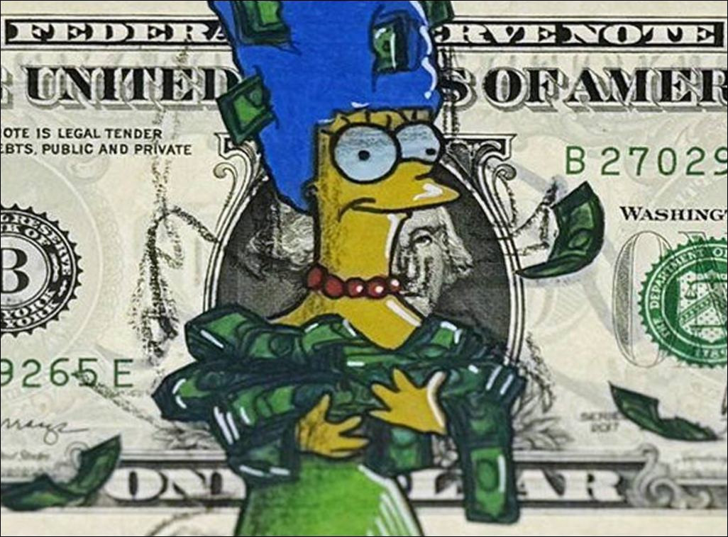 Acquista un disegno originale su dollaro $ PAZBLANDINA - Margine Simpson