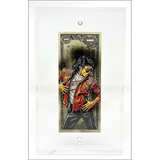 Pazblandina - Michael Jackson, œuvre originale sur dollar