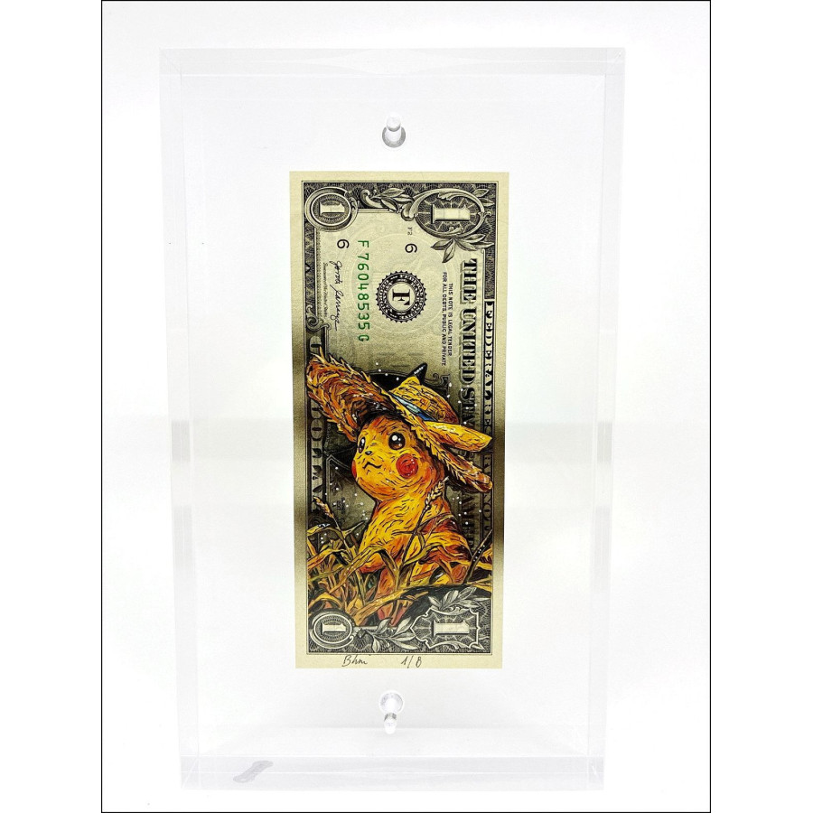 Pazblandina - Pikachu Van Gogh, opera originale su dollaro