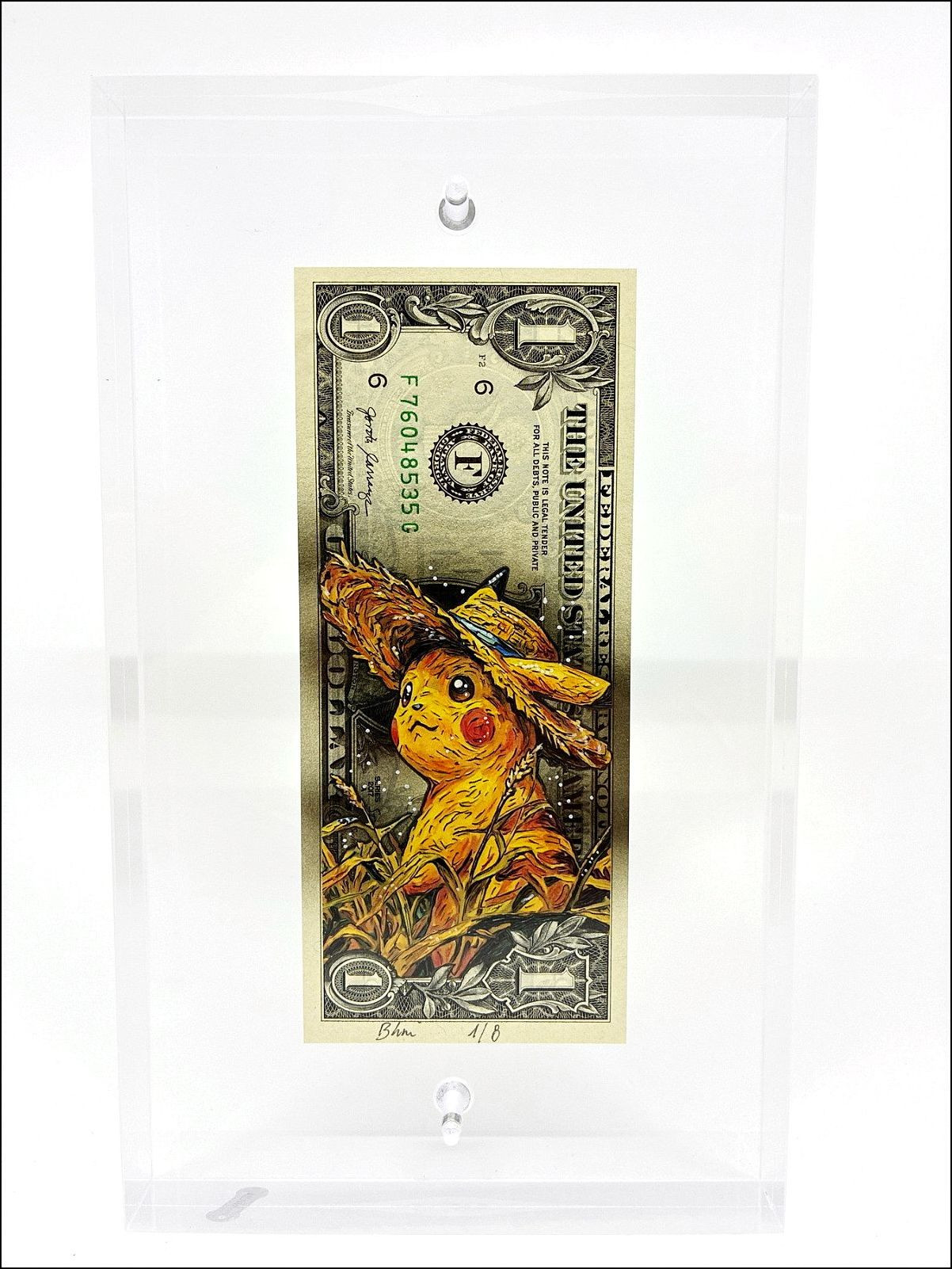 Pazblandina - Pikachu Van Gogh, opera originale su dollaro