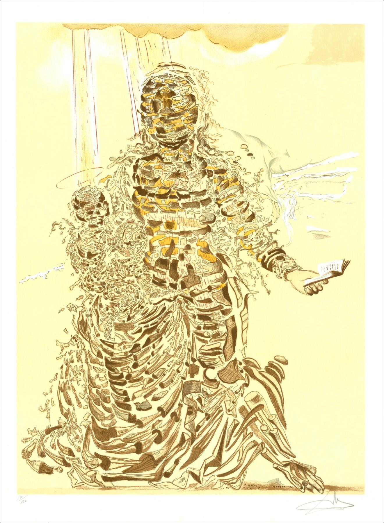 Salvador DALI (after) - Lithograph "Madonna and child" 75x54cm