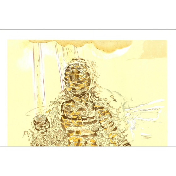 Salvador DALI (después) - Litografía "Madonna and child" 75x54cm