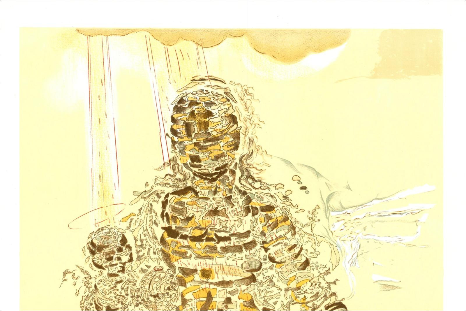 Salvador Dali (nach) - Lithographie "Madone and Child" 75x54cm