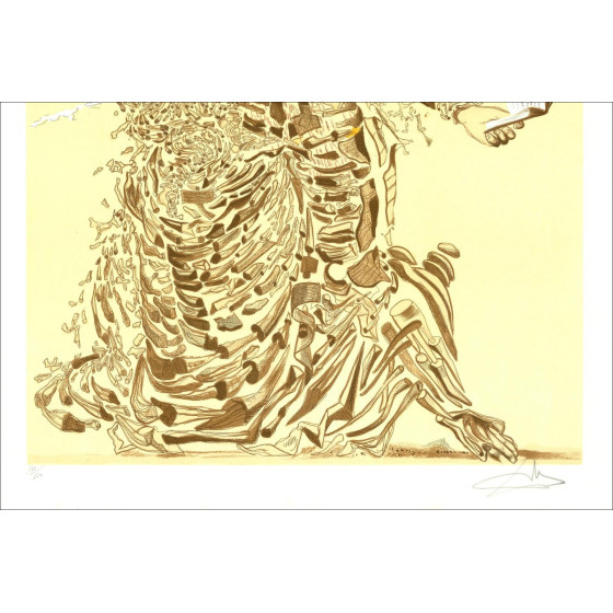 Salvador DALI (after) - Lithograph "Madonna and child" 75x54cm