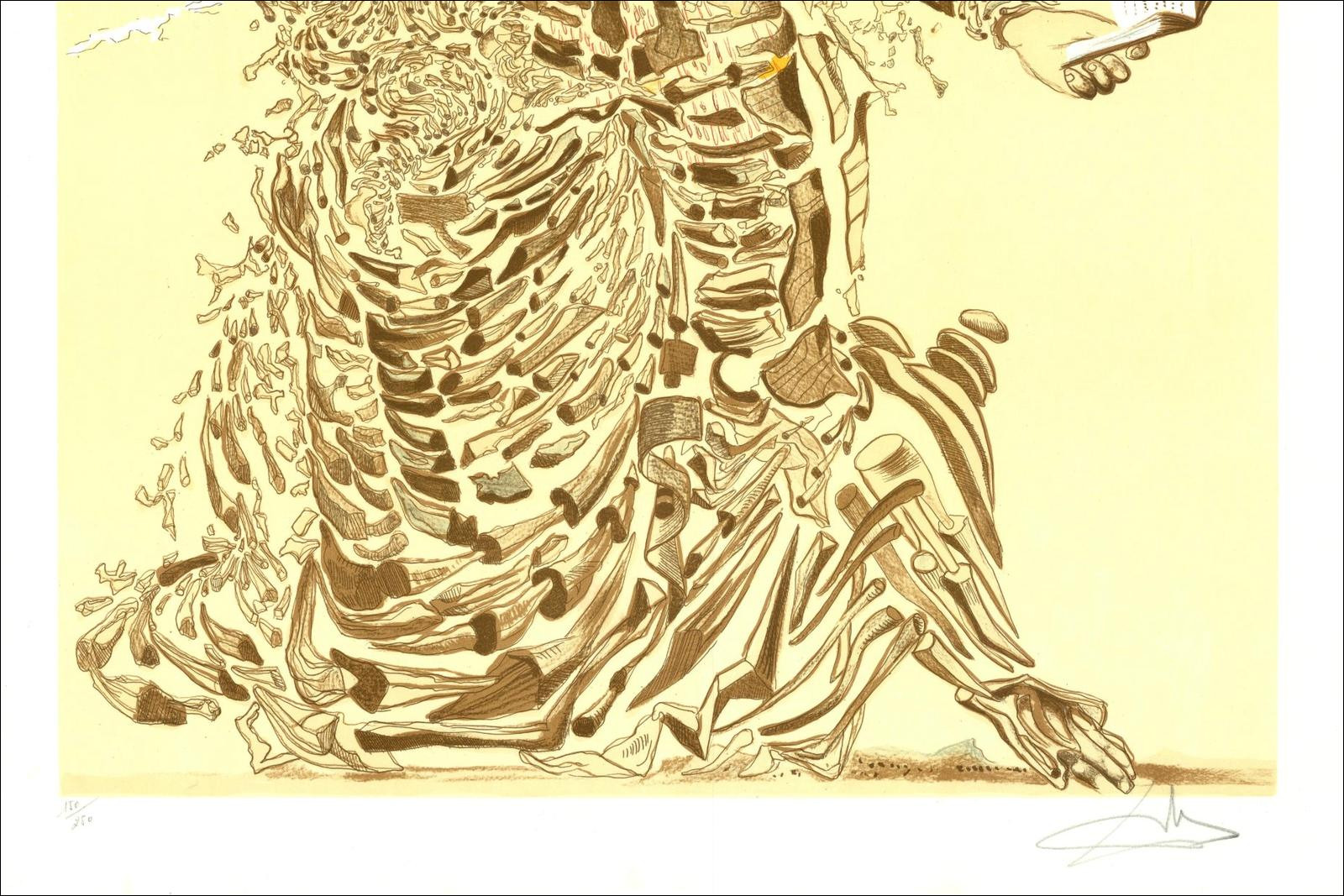 Salvador DALI (after) - Lithograph "Madonna and child" 75x54cm