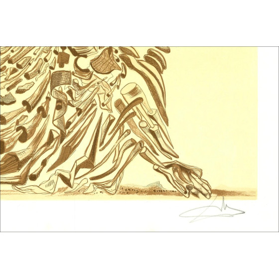 Salvador DALI (después) - Litografía "Madonna and child" 75x54cm