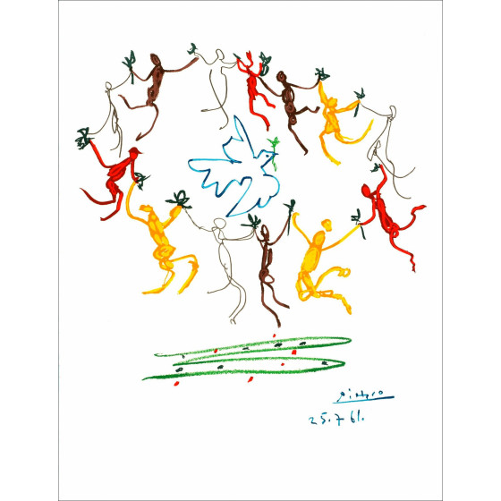 Pablo Picasso, Ronde de la Jeunesse – Litografia 65x50 cm