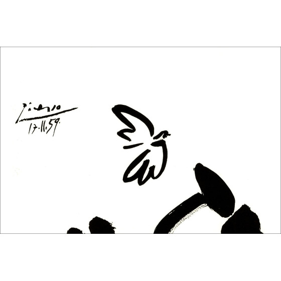 Pablo Picasso, Joueur de flûte – Lithographie 55x38 cm | Galerie 125