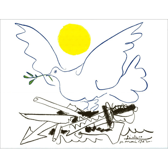 Pablo Picasso, Colombe de l'avenir – Lithografie 50x65 cm