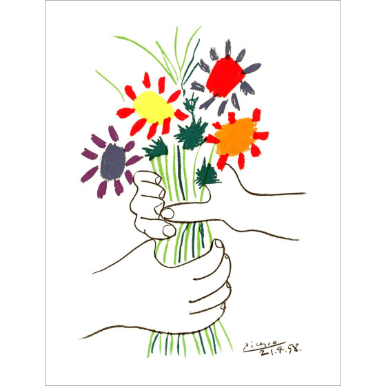Pablo Picasso, Le Bouquet – Litografía 65x50 cm | Galerie 125