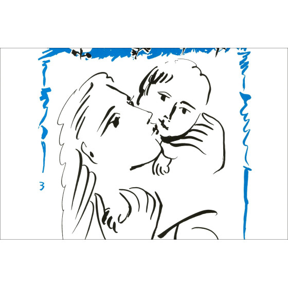 Pablo Picasso, Femme et enfant – Lithografie 49x40 cm | Galerie 125