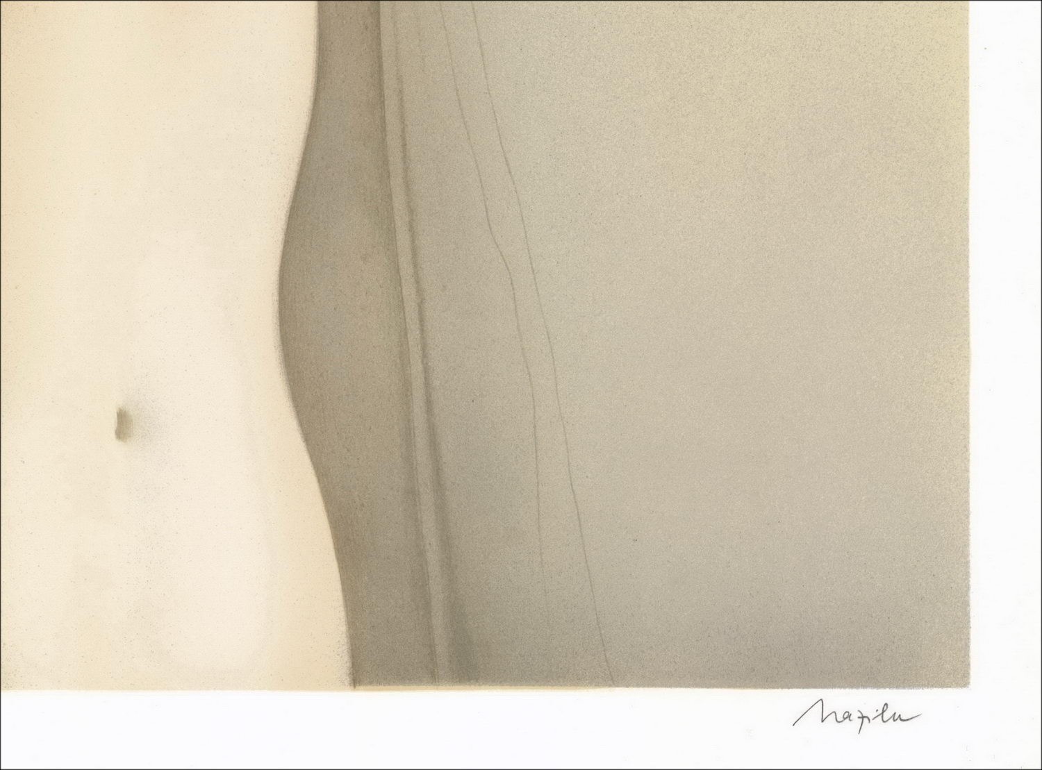 Georges Mazilu - Original-Lithographie "Nackte Frau" 76x56cm - signiert und nummeriert in Bleistift