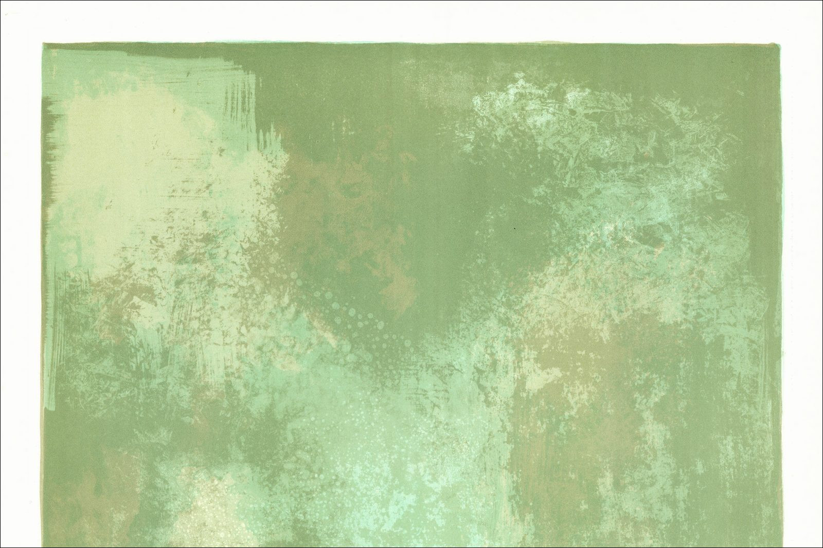 Jean Jansem - Die Lagune, originale signierte Lithographie 1967