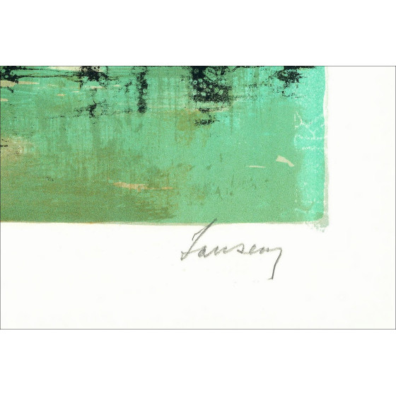 Jean Jansem - La lagune, original lithograph hand-signed 1967