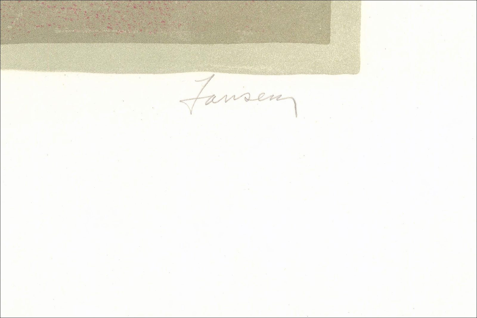 Jean Jansem - L'arène, les capes, original hand-signed lithograph