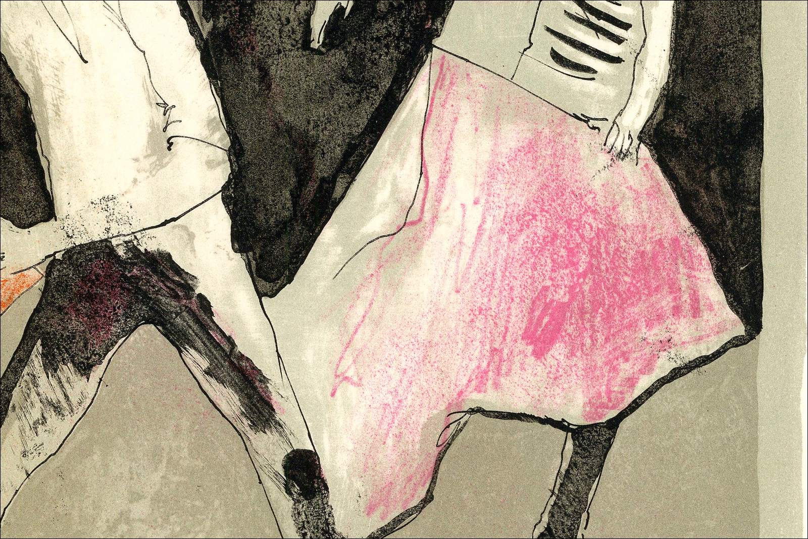 Jean Jansem - L'arène, les capes, originele gesigneerde lithografie