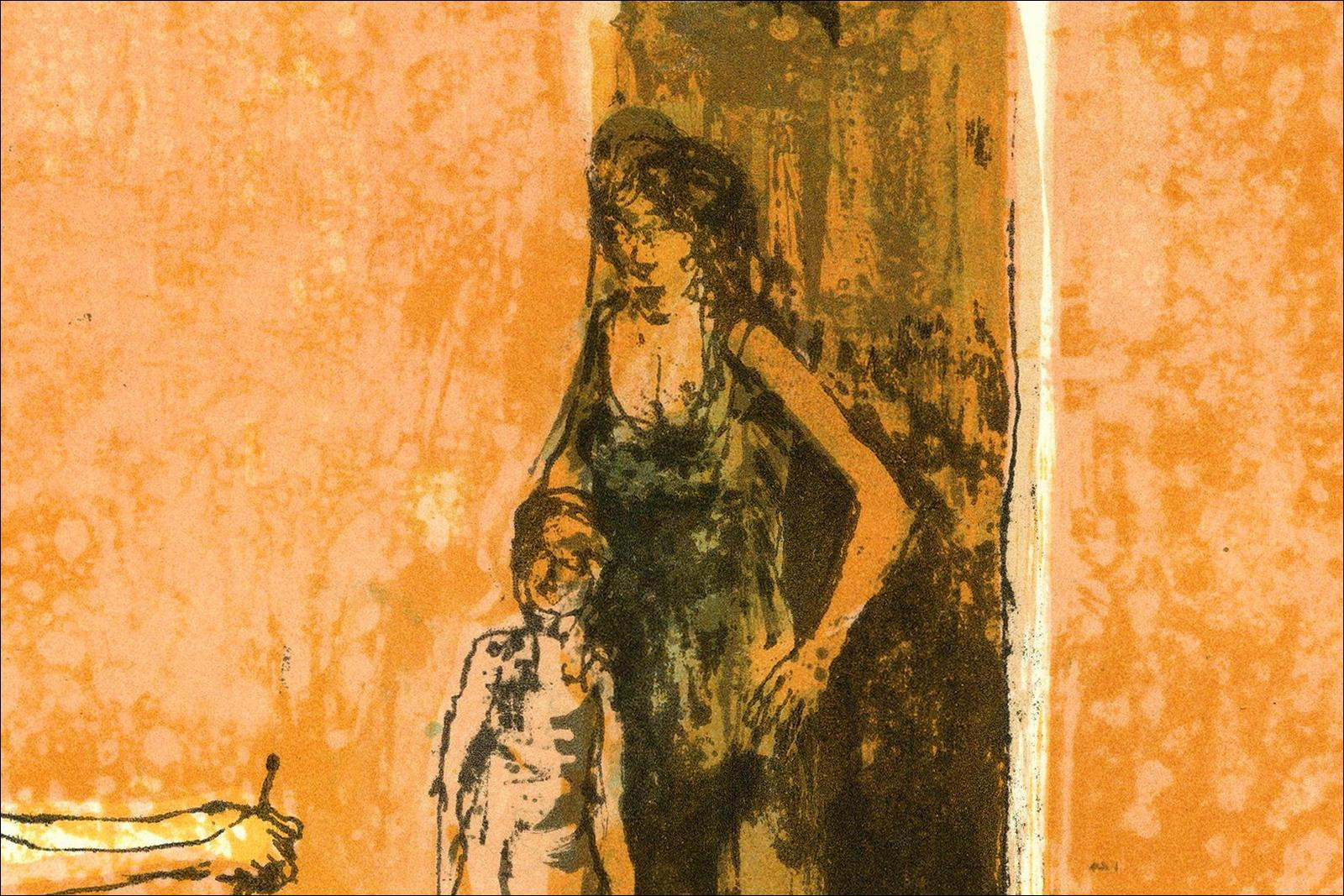Jean Jansem - Venecia, los muelles, litografía original firmada 1966