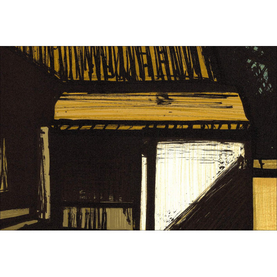 Bernard Buffet : Lithograph "Temple RYOAN-JI" 58x76cm - 1982