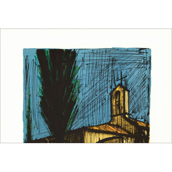 Bernard Buffet – Saint-Tropez, Kapelle Sainte-Anne, Lithografie 1979