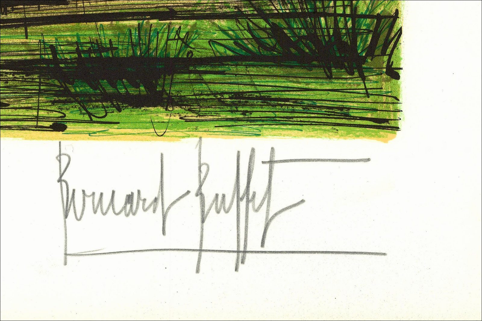 Bernard Buffet – Saint-Tropez, capilla Sainte-Anne, litografía 1979