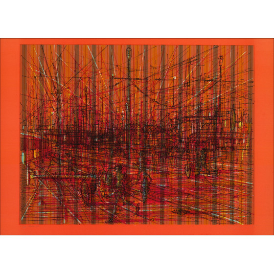 Jean Carzou - Controcorrente 1975 | Litografia originale