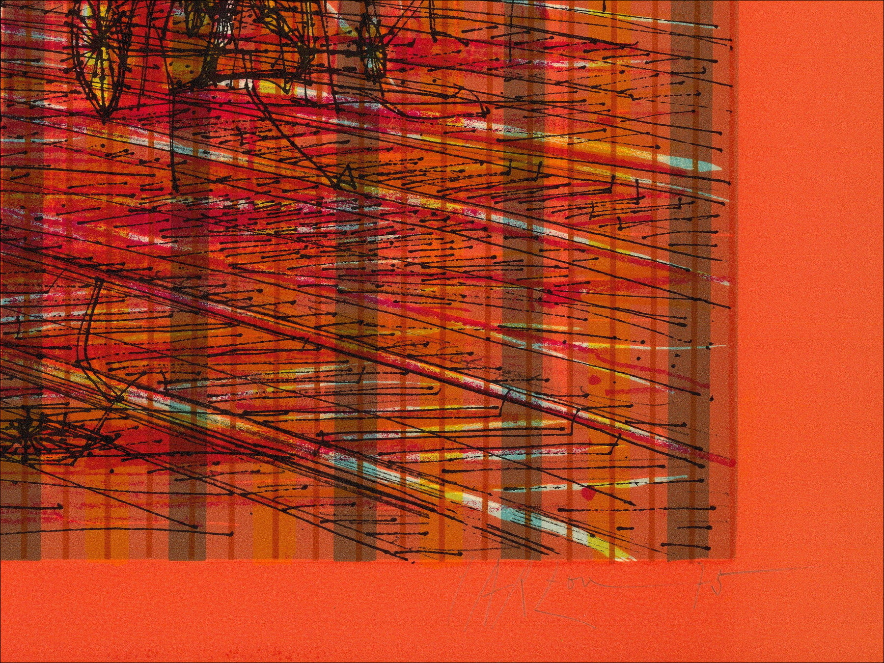 Jean Carzou – Contre-voie 1975 | Lithographie originale