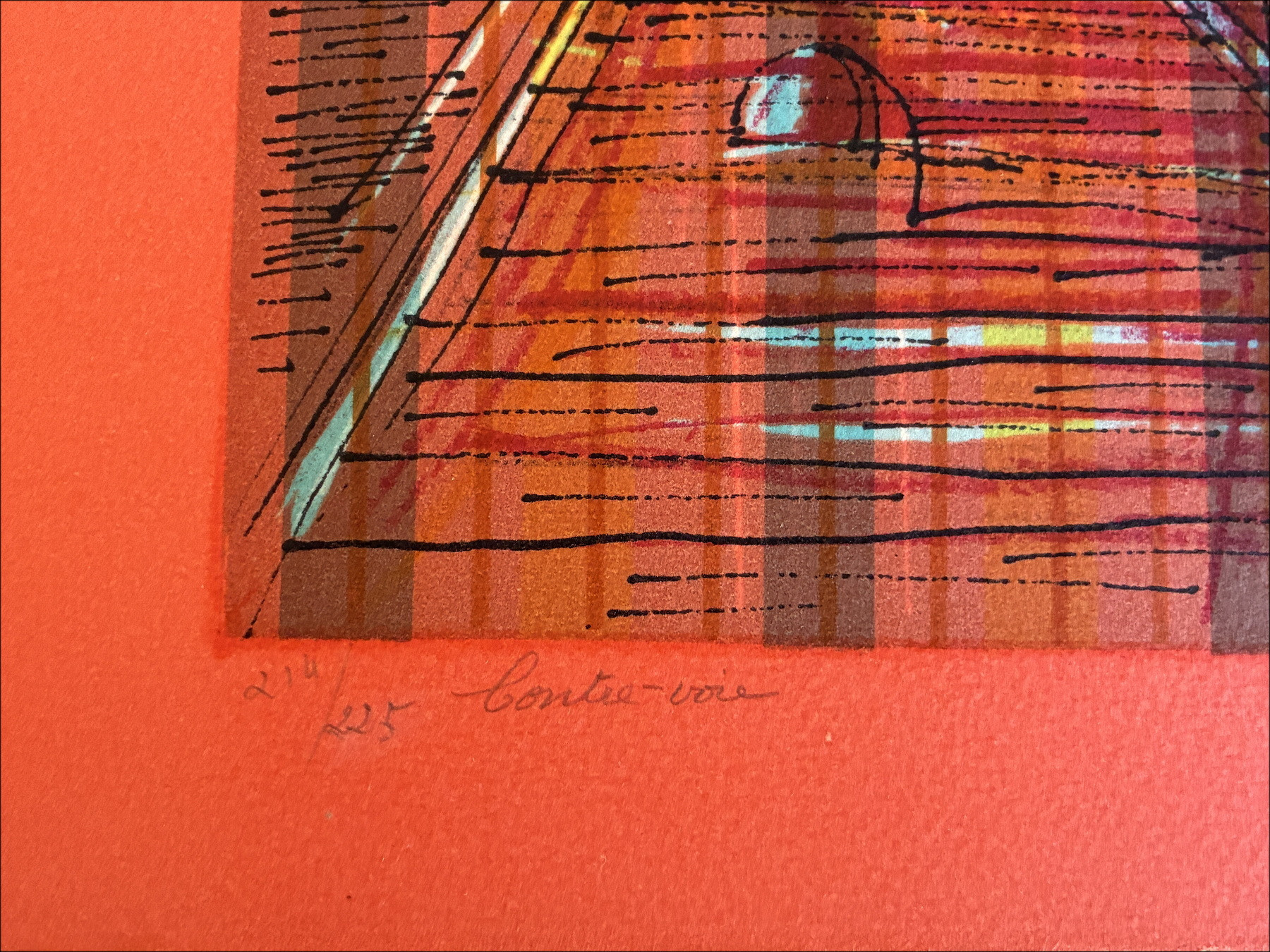 Jean Carzou – Contre-voie 1975 | Originele lithografie