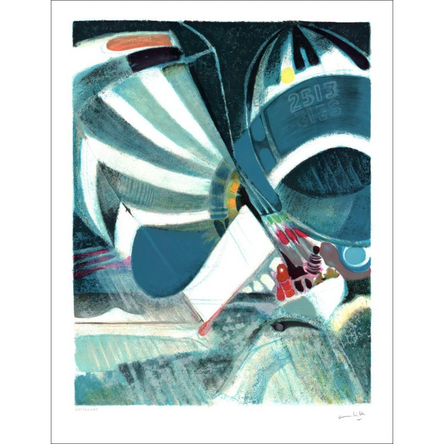 Acquista Litografia originale di Paul Ambille Spies Blue